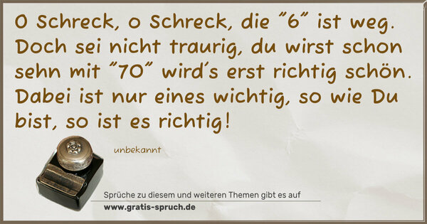 O Schreck, o Schreck, die 